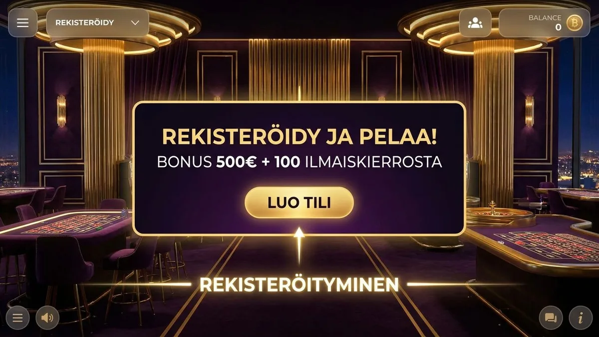 Rekisteröidy bonuksen kanssa